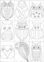 Owl Drawing Template Buildbreaklearn Co