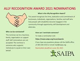 ally recognition award nominations for