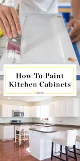 This is the first pass of doors tha. How To Paint Wood Kitchen Cabinets With White Paint Kitchn