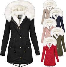Dghm Fur Hooded Coat Winter Coat Women