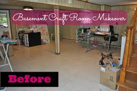 basement craft room makeover