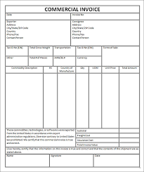 Commercial Invoice Form Under Fontanacountryinn Com
