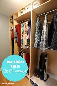 how to build a walk in closet organizer