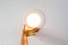 ceiling light to a recessed light