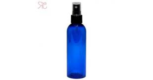 Blue Plastic Bottle With Spray Pump 100 Ml