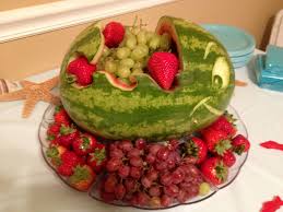 Watermelon Fish Fruit Bowl With Fruit Tray Watermelon