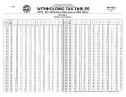 2013 Withholding Tables Fill Online Printable Fillable