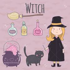 Image result for witch  and broom