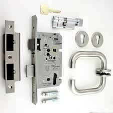 fire door lock and handle set incl hinges