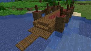how to build a dock in minecraft