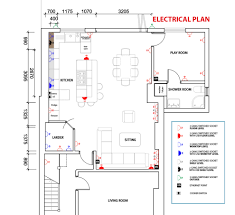 electrical plans for an open plan