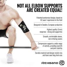 Rehband Elbow Support Cl M Grey Black