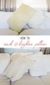 Do not forget to vacuum the pillow, but make sure that the gel part will be on the other side of the vacuum. How To Wash And Brighten Pillows Angela Says