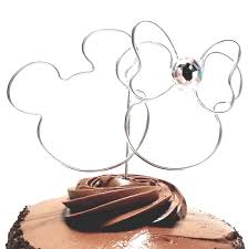 mickey minnie mouse ears cake topper