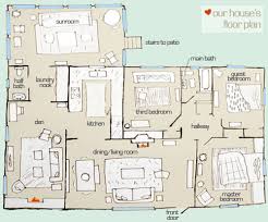 the floor plan of our ranch home