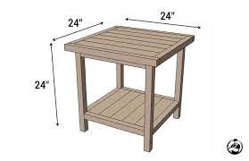 Bedside Table Plans Simple Side Tables