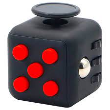 fidget cube black red mastercube