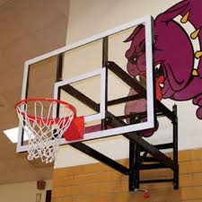 adjustable wall mount basketball set