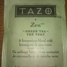 tazo zen green tea and nutrition facts