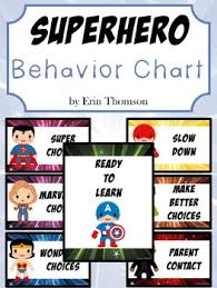 Superhero Behavior Charts Editable