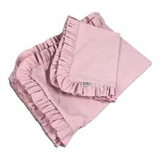 Ruffle Bedding Set Powder Pink