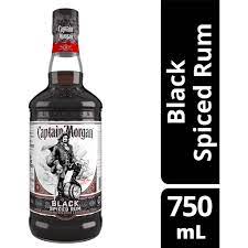 captain morgan black ed rum 750 ml