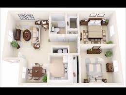 50 Two Bedroom Apartment House Plans