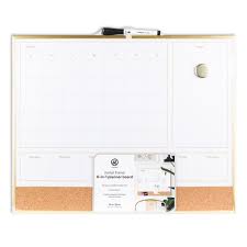 U Brands 4 In 1 Planner Board Gold