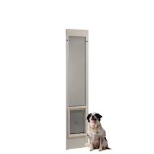 White Pet Dog Patio Door Insert