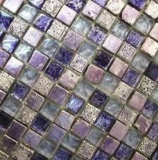 Purple Tile Mosaic Glass