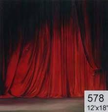 backdrop 578 red theatre curtain 12 x18