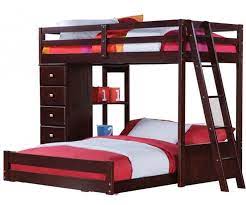 modern full over queen bunk bed with