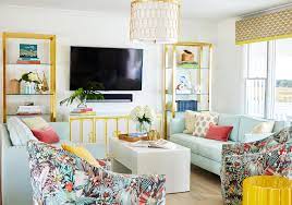 To make your living room set up different, the first way of arranging your tv is placing it in the corner. 15 Stylish Ways To Decorate With A Tv Better Homes Gardens