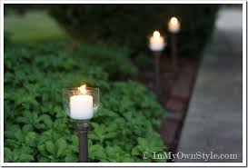 Outdoor Walkway Candle Light