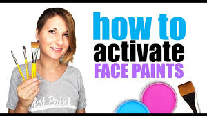 activate face paints with a brush