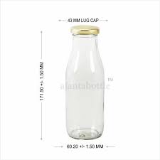 Round 300 Ml Glass Milk Bottle