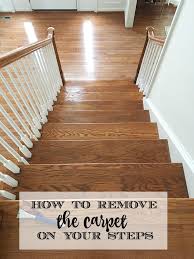 how to remove the carpet from your stairs