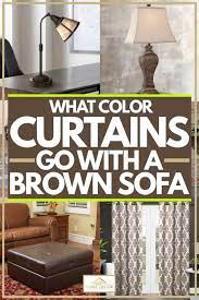 what color curtains go with a brown