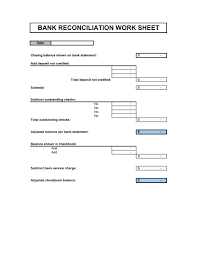 Bank Reconciliation Template Word Pdf By Business In A Box