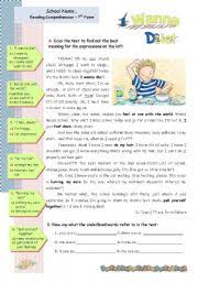 reading comprehension worksheets