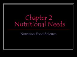 ppt chapter 2 nutritional needs