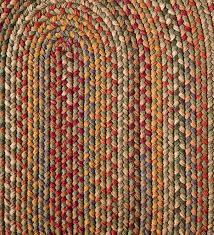blue ridge wool braided oval rugs made