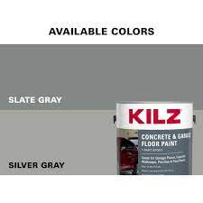 kilz concrete and garage silver gray