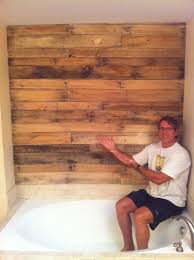 New Pallet Wall Over My Master Bath