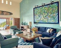 lush living with tropical living room decor