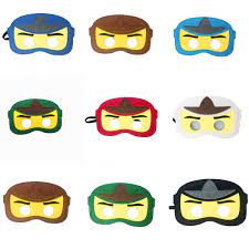 Buy 8pc Ninja Ninjago Felt Mask Kids Birthday Gift Cosplay Party Supplies  Party Masks for Children Online at Low Prices in India - Amazon.in