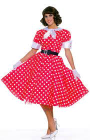 polka dot 50 s housewife costume
