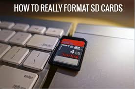 how to really format sd cards for
