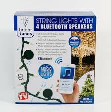Bright Tunes 26 Cord 80 White Patio Indoor String Lights 4 Bluetooth Speakers