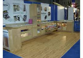 wood look for trade show flooring